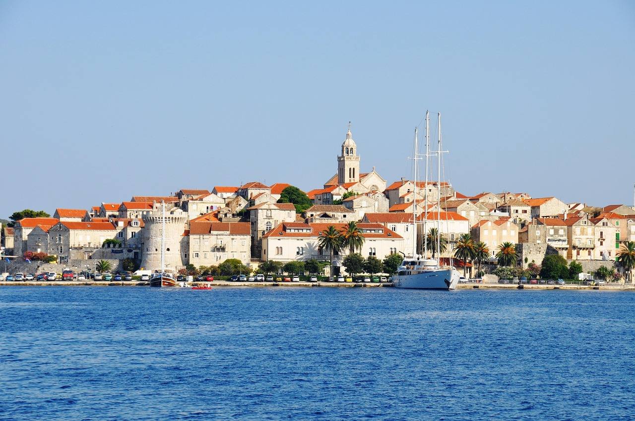Impression aus dem Segelrevier Korčula, Süddalmatien