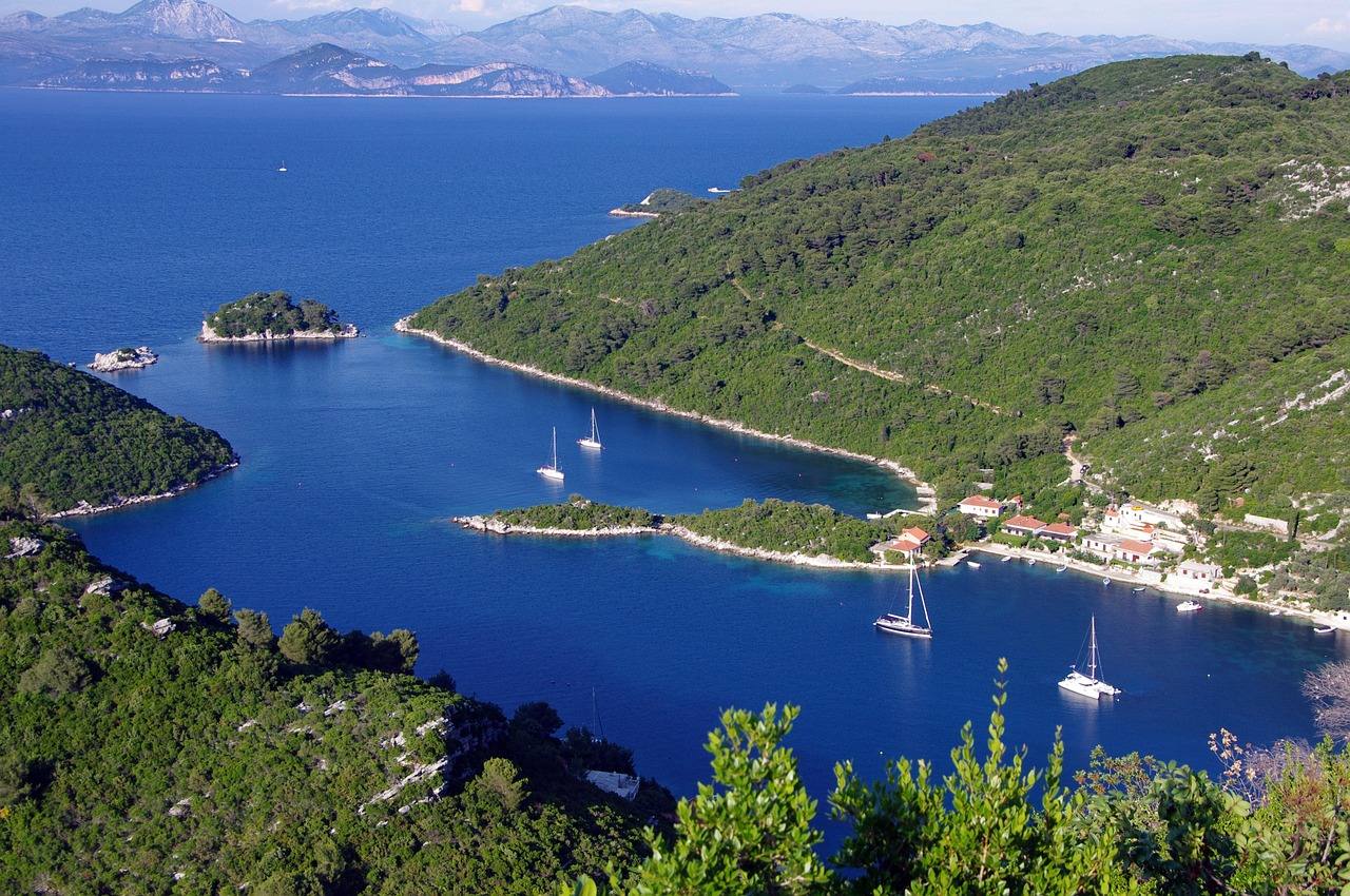 Impression aus dem Segelrevier Mljet, Süddalmatien