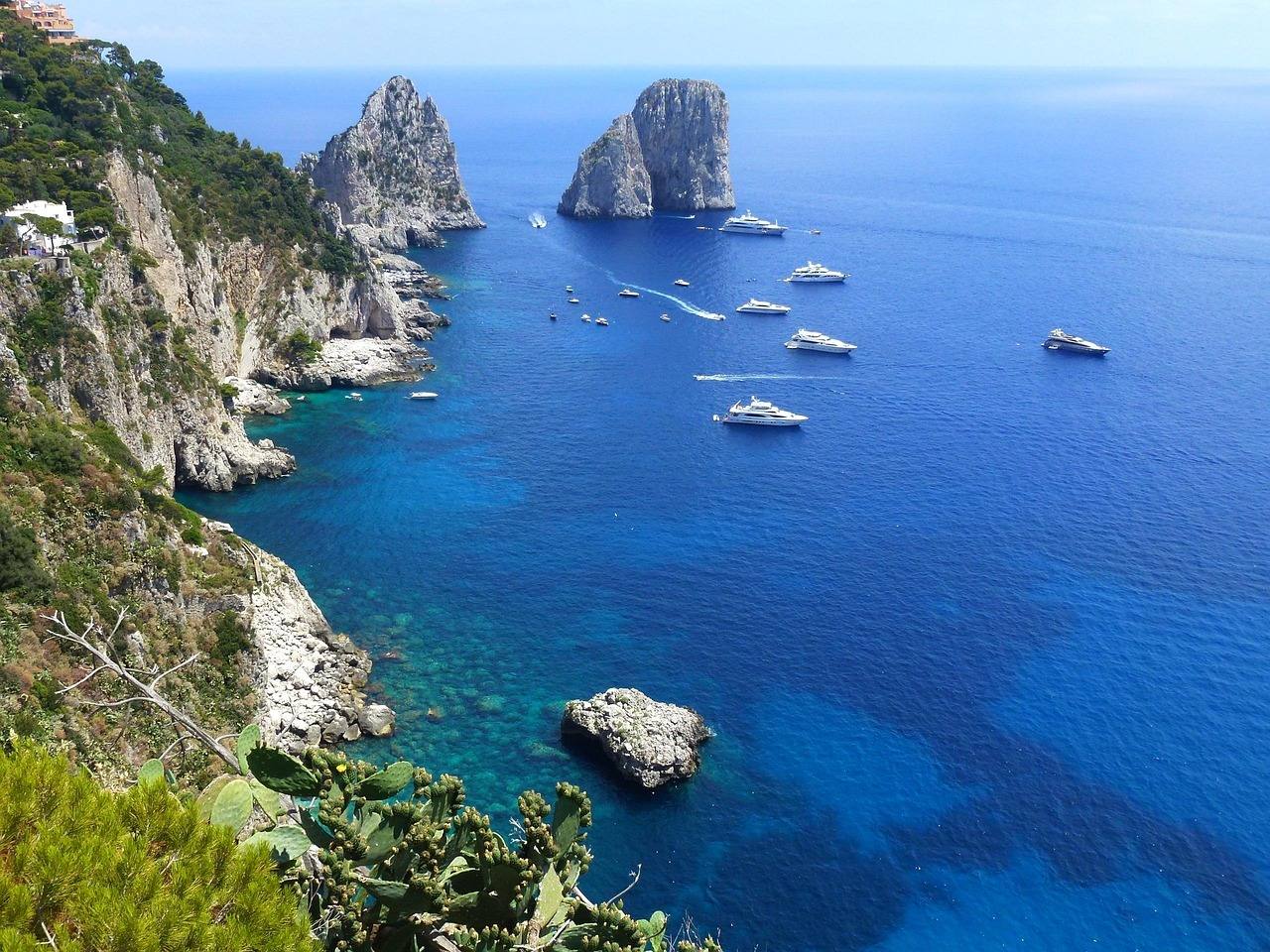Impression aus dem Segelrevier Capri, Kampanien – Golf von Neapel