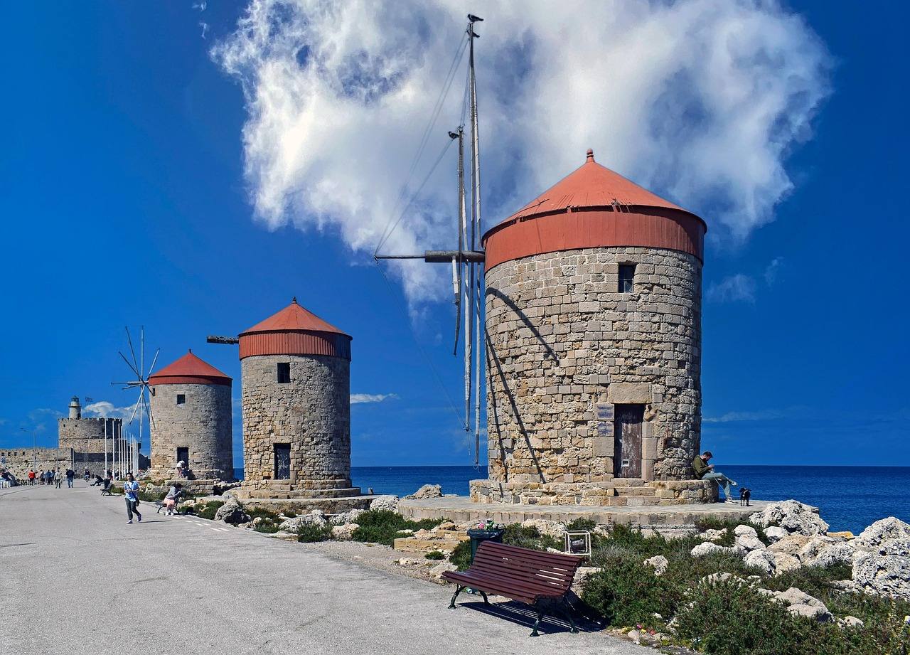 Impression aus dem Segelrevier Rhodos, Dodekanes