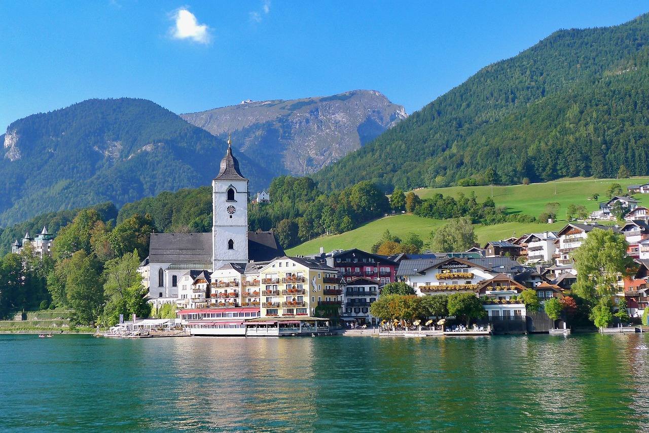 Impression aus dem Segelrevier Wolfgangsee, Salzkammergut (Salzburg und Oberösterreich)