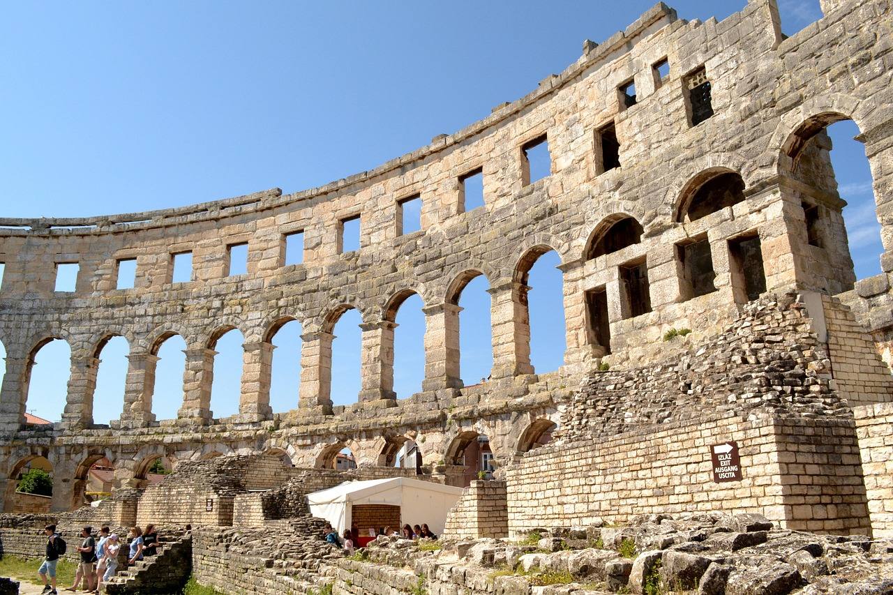 Impression aus dem Segelrevier Pula, Istrien / Kvarner