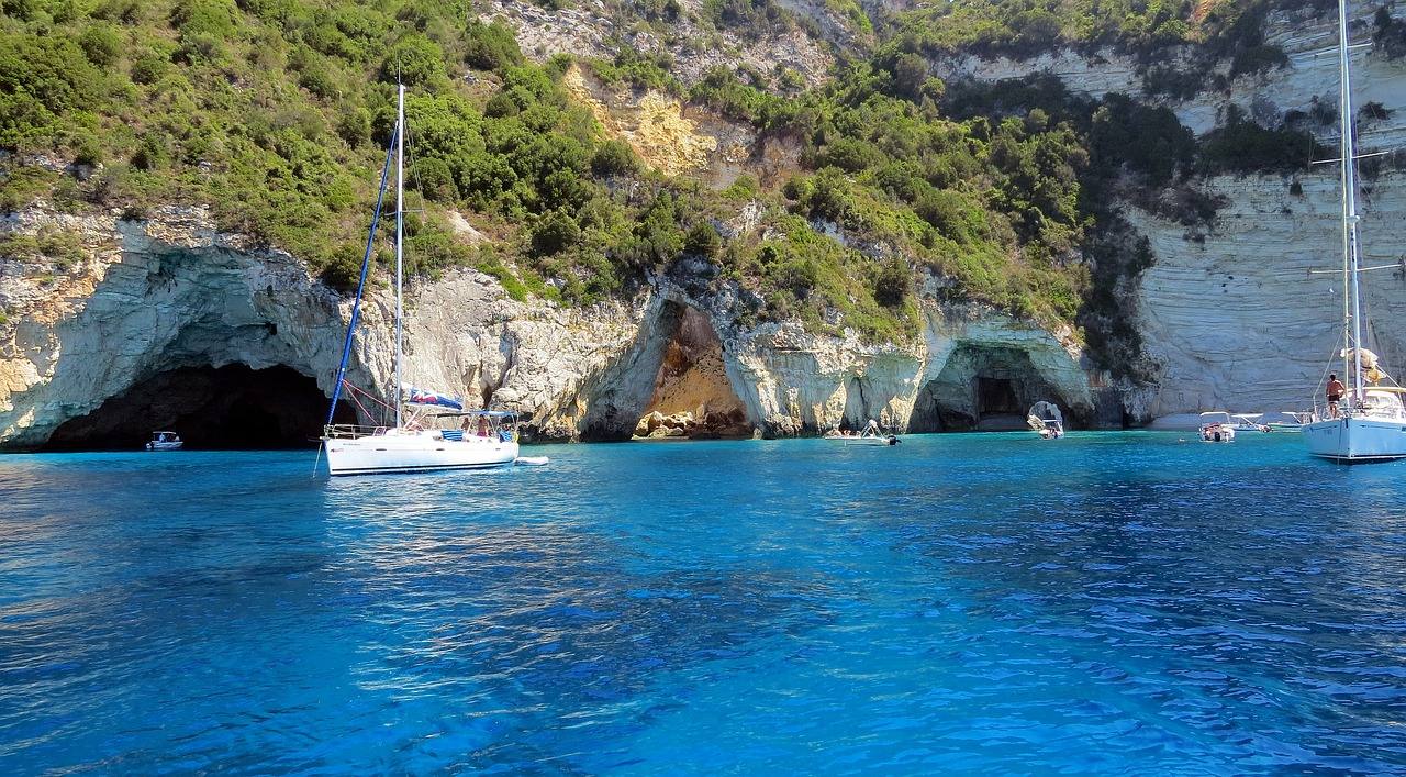 Impression aus dem Segelrevier Paxos, Ionisches Meer