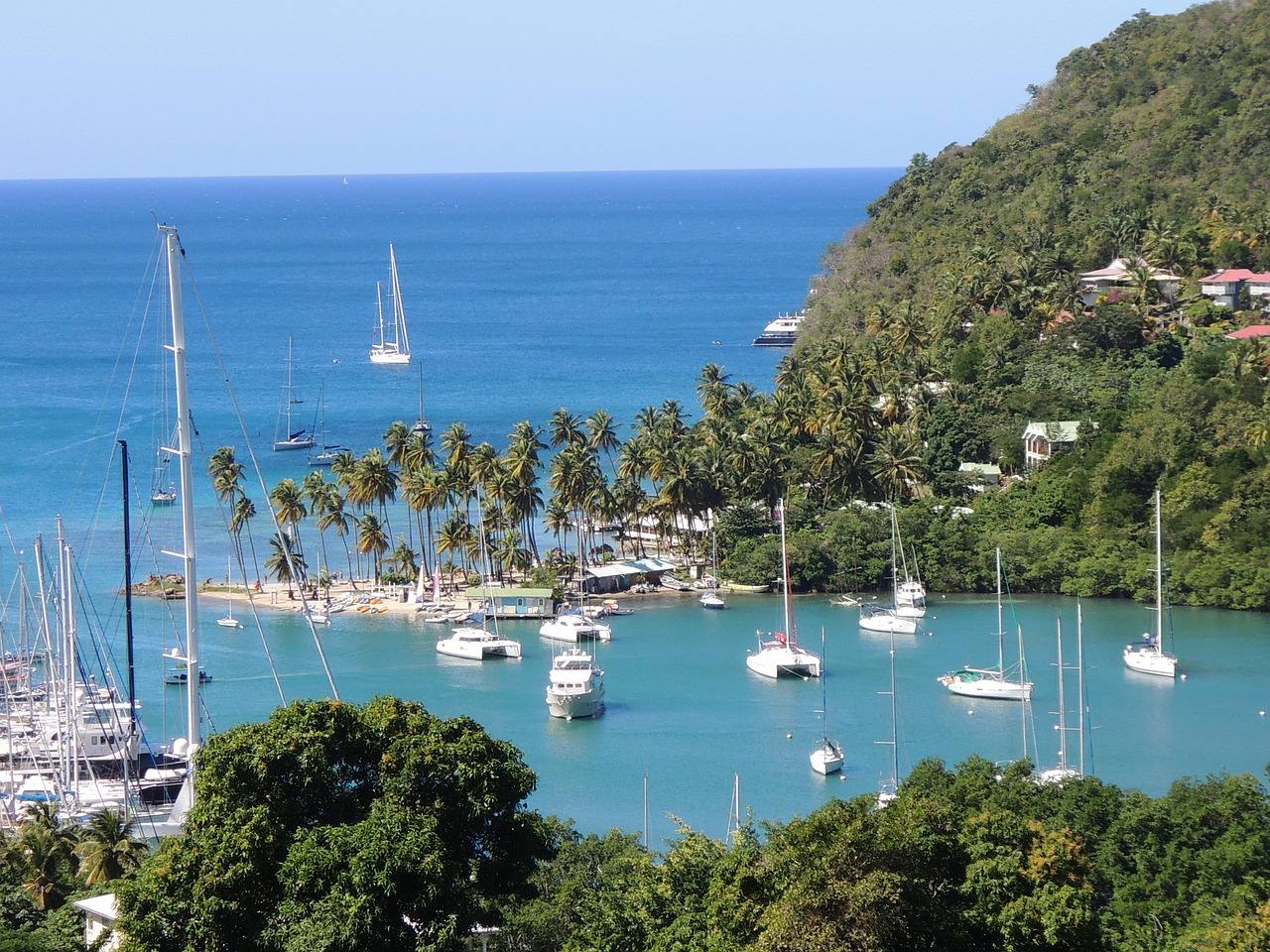 Impression aus dem Segelrevier St. Lucia, Inseln über dem Winde / Windward Islands