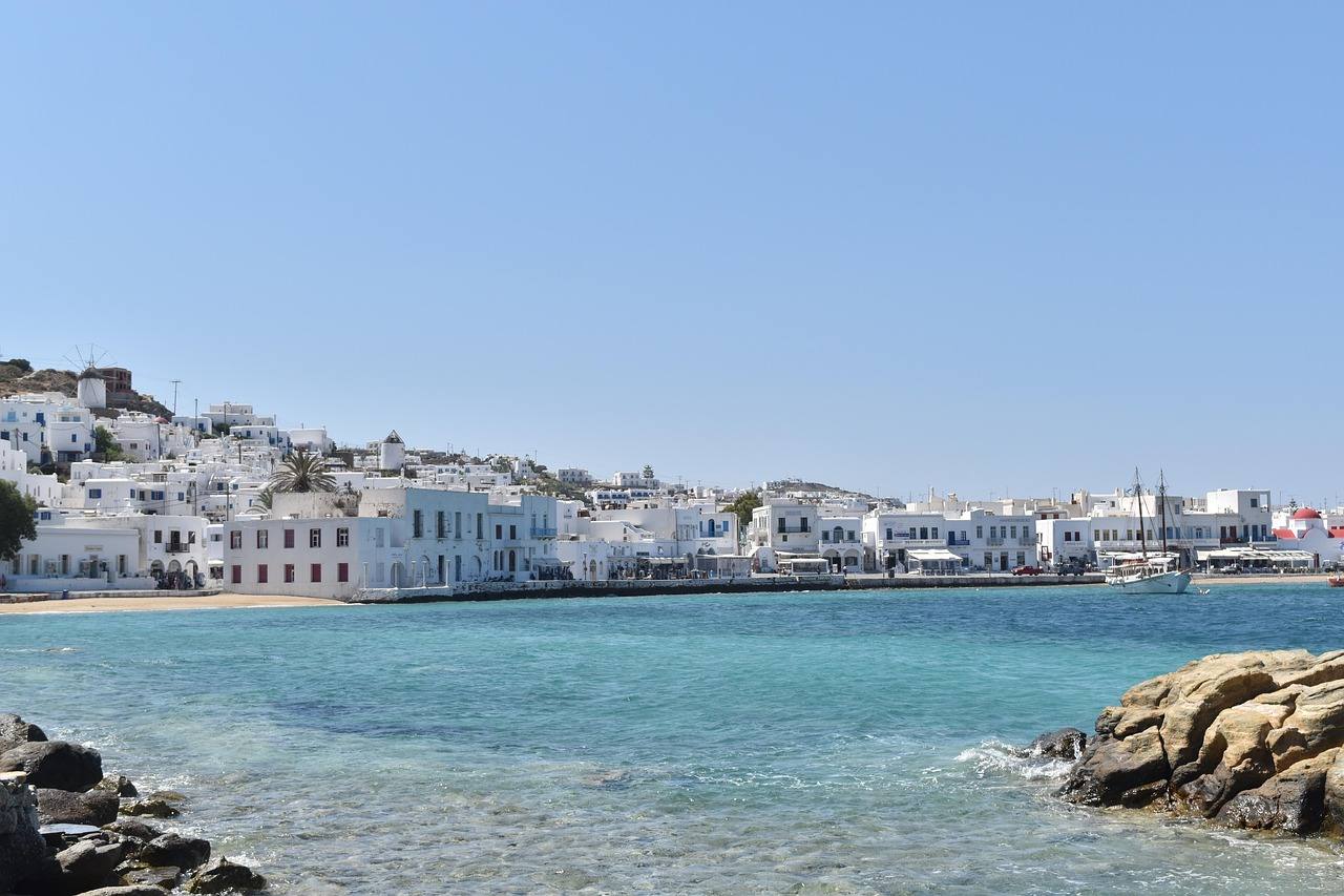 Impression aus dem Segelrevier Mykonos, Kykladen