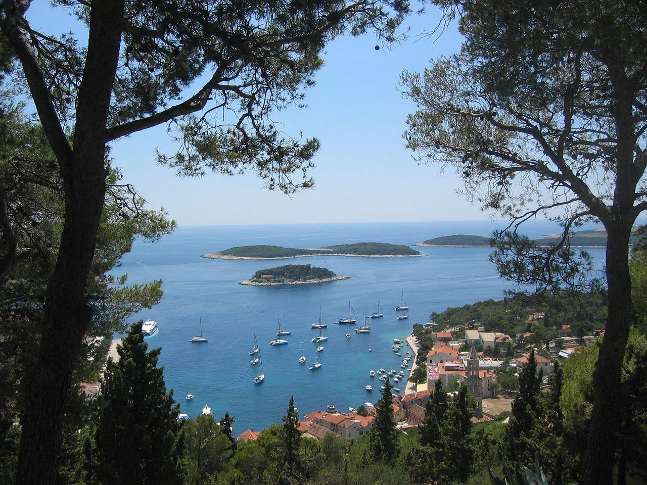 Impression aus dem Segelrevier Hvar, Mitteldalmatien