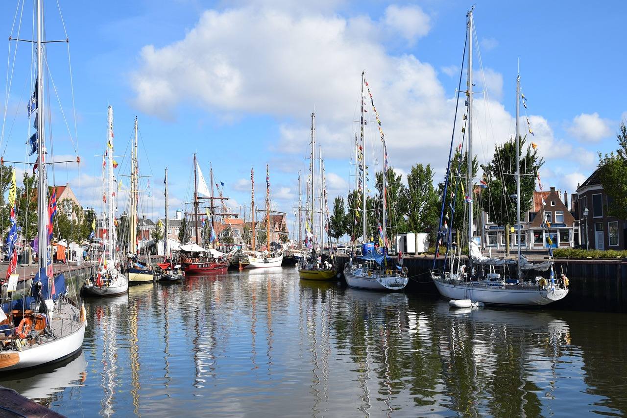 Impression aus dem Segelrevier Harlingen, Friesland / Wattenmeer